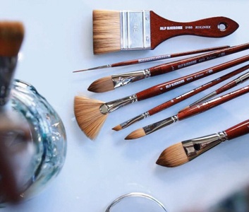 Alf Bjercke Kolinex akvarell og oljepensler